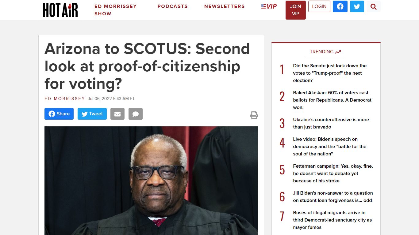 Arizona to SCOTUS: Second look at proof-of-citizenship for voting?
